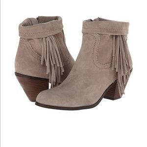 Sam Edelman Louie Fringe Suede Booties